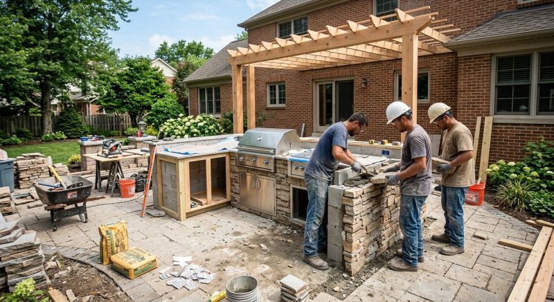 Outdoor Kitchen Installation in Charleston, SC